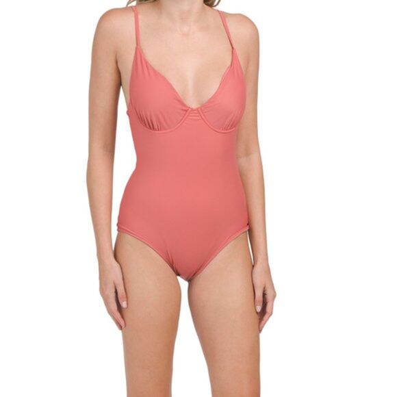 Andie Other - Andie Pink Punch Luna Underwire One Piece Swimsuit